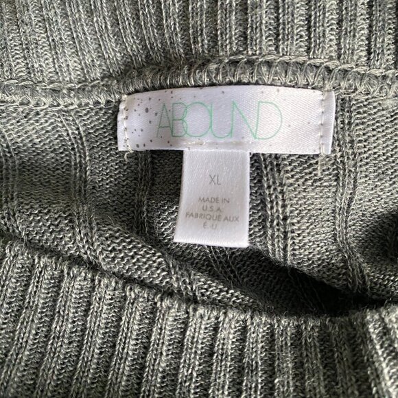 Abound | EUC Black and Gray Lightweight Ribbed Cropped Sweater Size X-Large - Picture 7 of 7